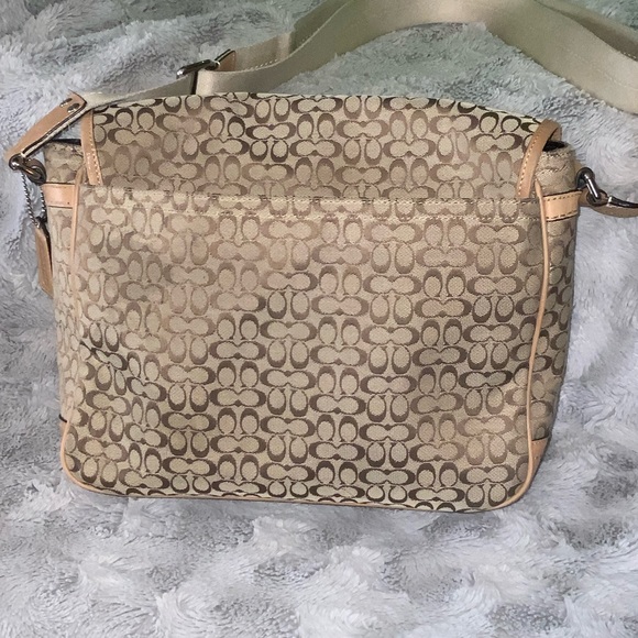 🎁Coach Signature Brown Messenger Bag - Picture 3 of 16